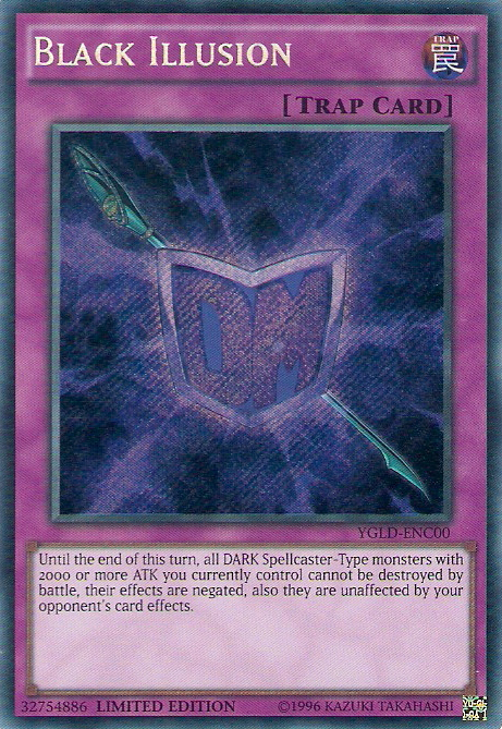 Black Illusion [YGLD-ENC00] Secret Rare | Exor Games Summserside
