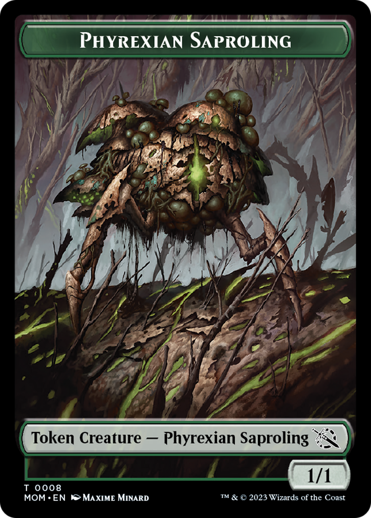 Elemental (9) // Phyrexian Saproling Double-Sided Token [March of the Machine Tokens] | Exor Games Summserside