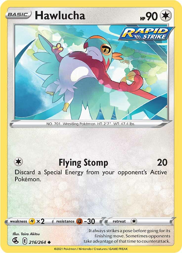 Hawlucha (216/264) [Sword & Shield: Fusion Strike] | Exor Games Summserside