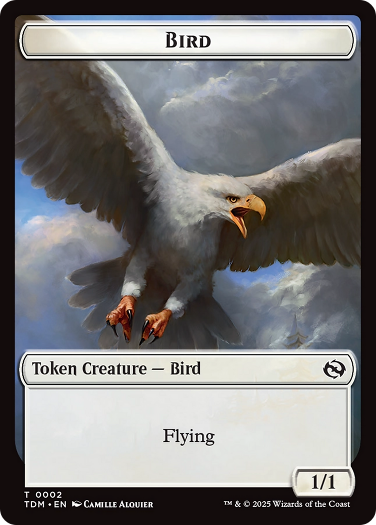 Inkling // Bird Double-Sided Token [Tarkir: Dragonstorm Commander Tokens] | Exor Games Summserside