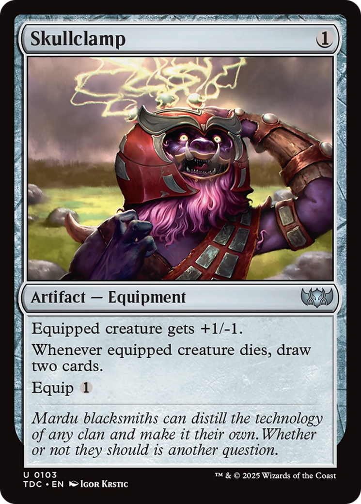Skullclamp [Tarkir: Dragonstorm Commander] | Exor Games Summserside