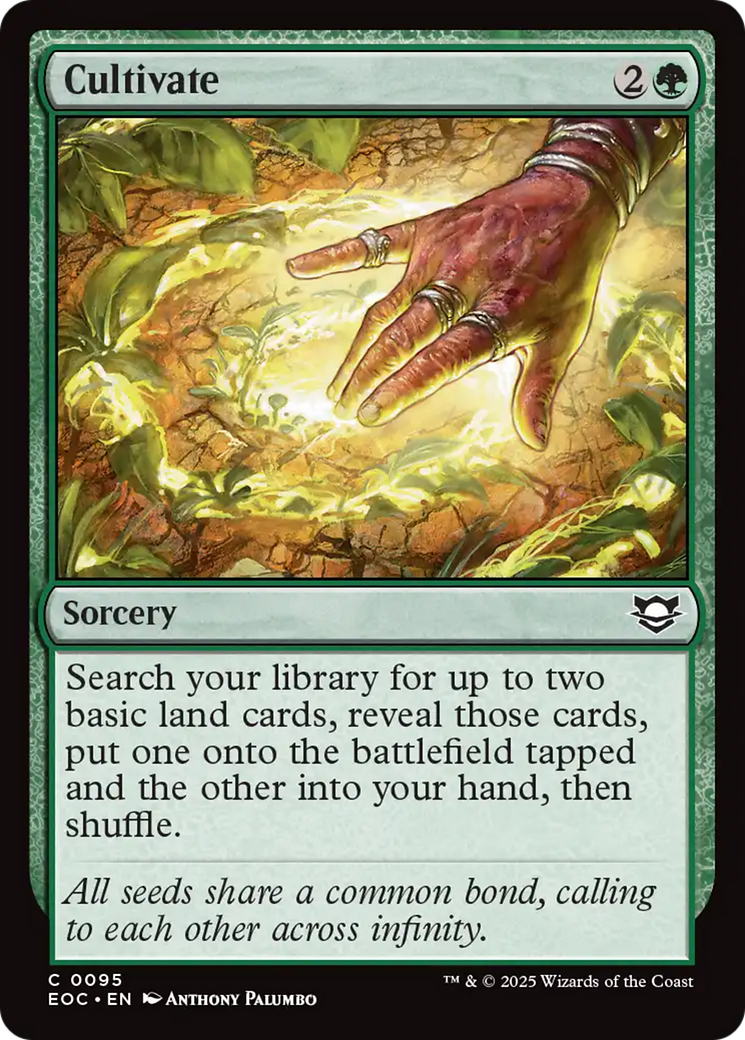 Cultivate [Edge of Eternities Commander] | Exor Games Summserside