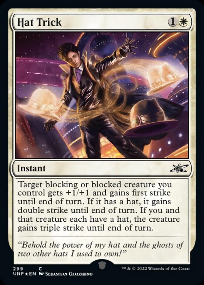 Hat Trick (Galaxy Foil) [Unfinity] | Exor Games Summserside