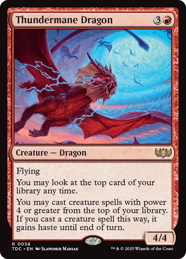 Thundermane Dragon [Tarkir: Dragonstorm Commander] | Exor Games Summserside
