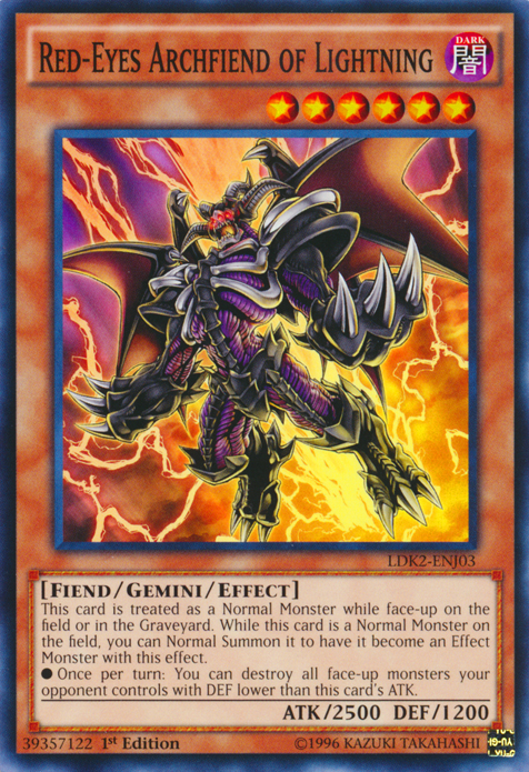 Red-Eyes Archfiend of Lightning [LDK2-ENJ03] Common | Exor Games Summserside