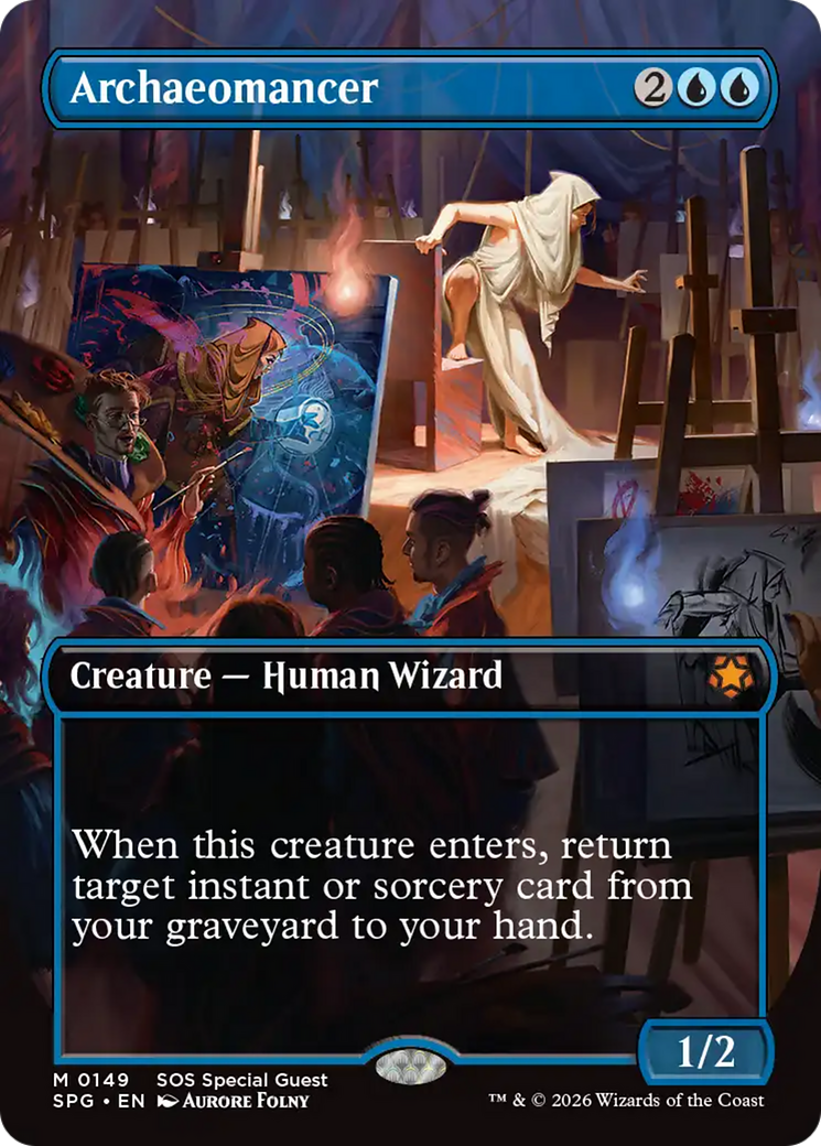 Archaeomancer (Borderless) [Secrets of Strixhaven Special Guests] | Exor Games Summserside