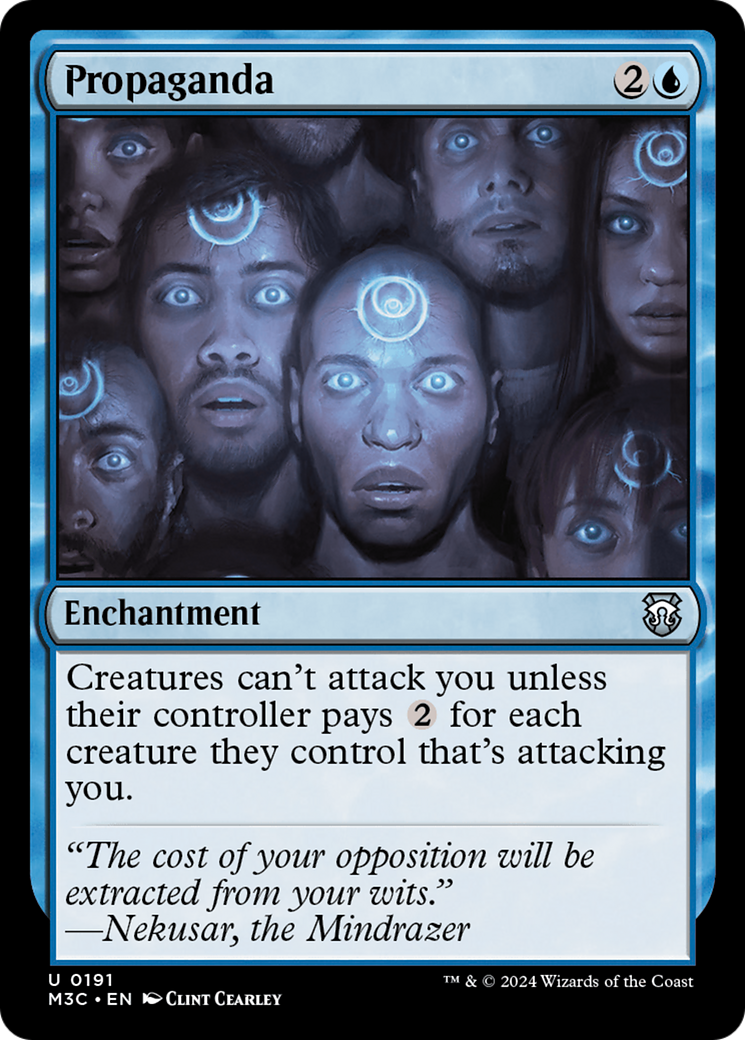 Propaganda (Ripple Foil) [Modern Horizons 3 Commander] | Exor Games Summserside