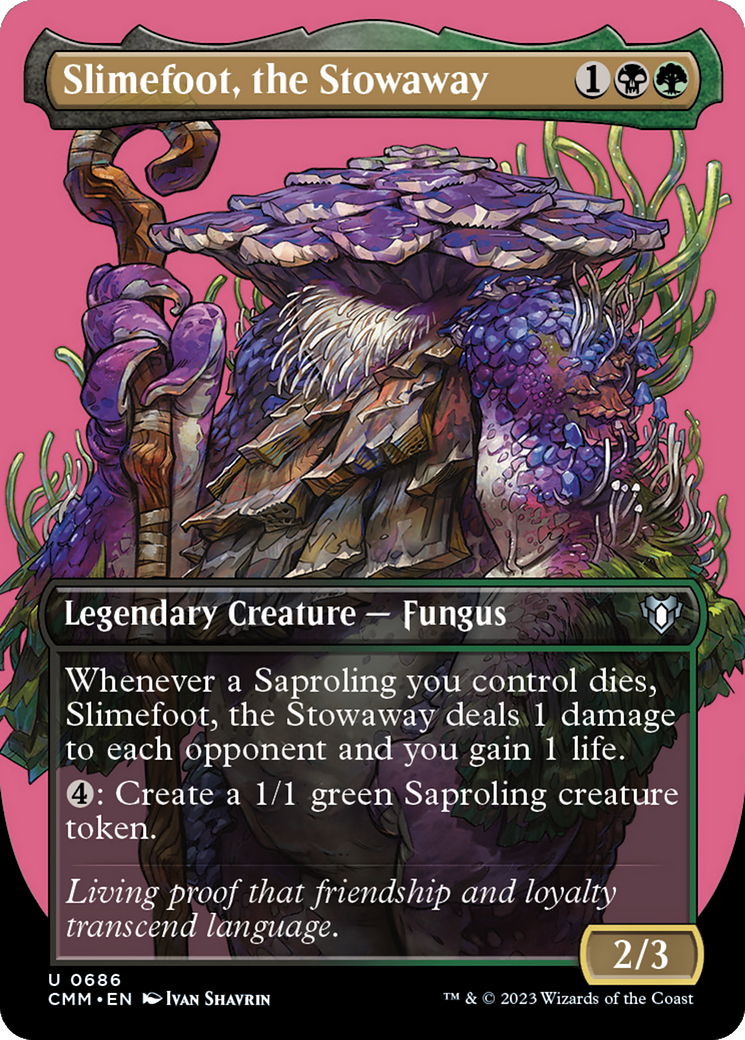 Slimefoot, the Stowaway (Borderless Profile) [Commander Masters] | Exor Games Summserside