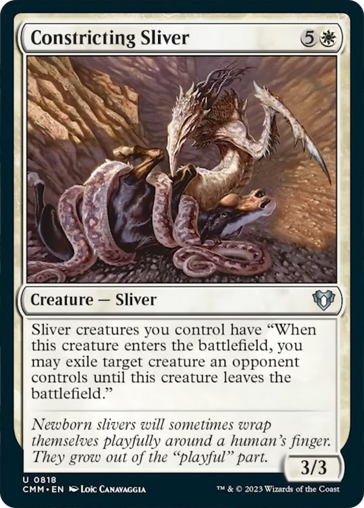 Constricting Sliver [Commander Masters] | Exor Games Summserside