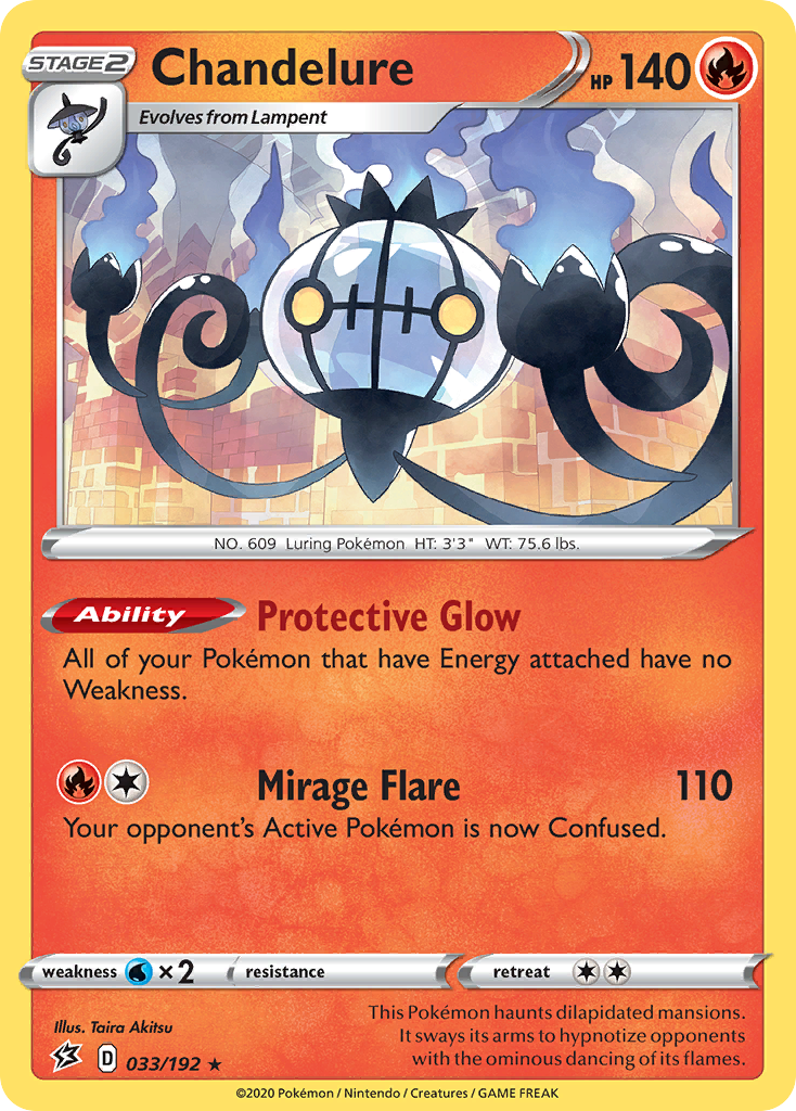 Chandelure (033/192) [Sword & Shield: Rebel Clash] | Exor Games Summserside