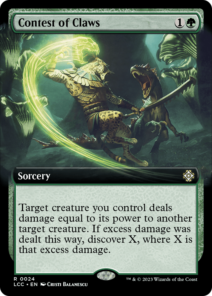 Contest of Claws (Extended Art) [The Lost Caverns of Ixalan Commander] | Exor Games Summserside