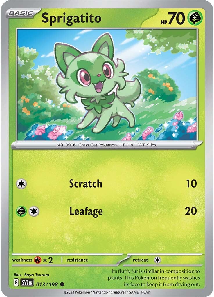 Sprigatito (013/198) [Scarlet & Violet: Base Set] | Exor Games Summserside