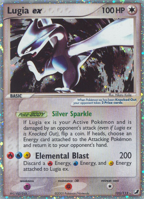 Lugia ex (105/115) [EX: Unseen Forces] | Exor Games Summserside