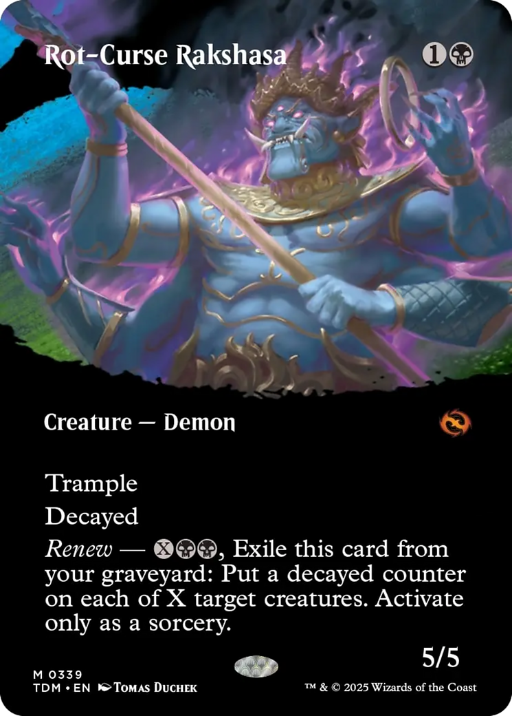 Rot-Curse Rakshasa (Borderless) [Tarkir: Dragonstorm] | Exor Games Summserside