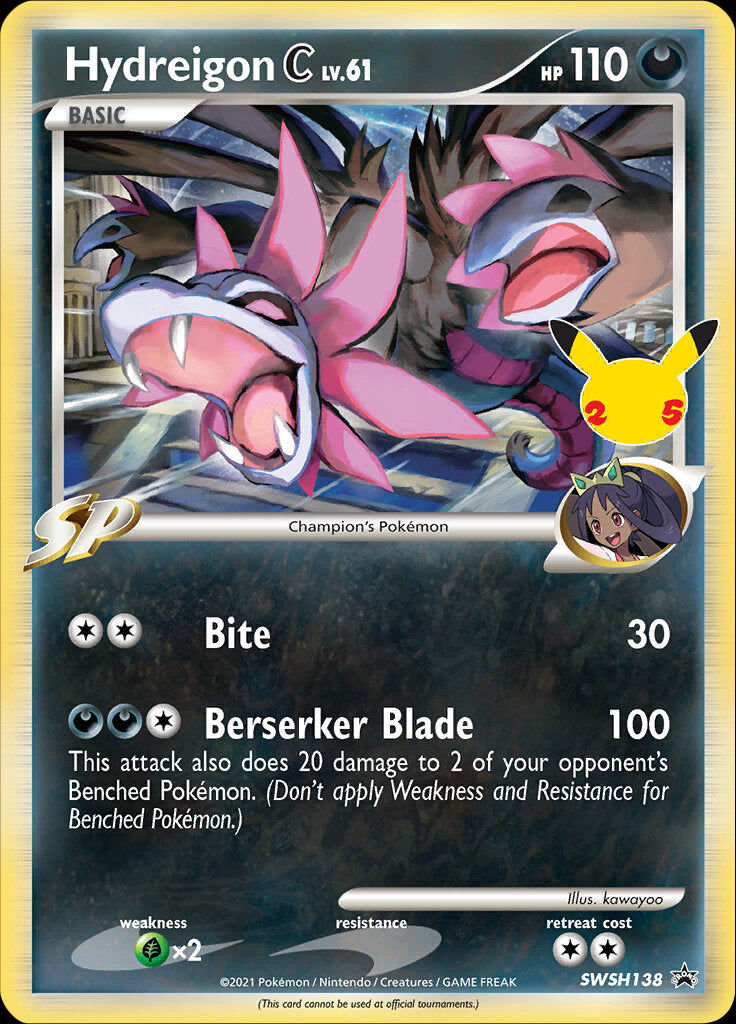 Hydreigon C (SWSH138) (Jumbo Card) [Sword & Shield: Black Star Promos] | Exor Games Summserside