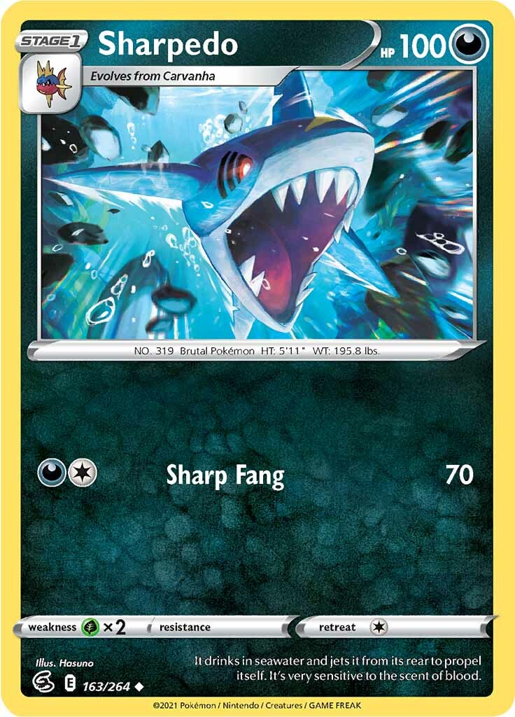 Sharpedo (163/264) [Sword & Shield: Fusion Strike] | Exor Games Summserside