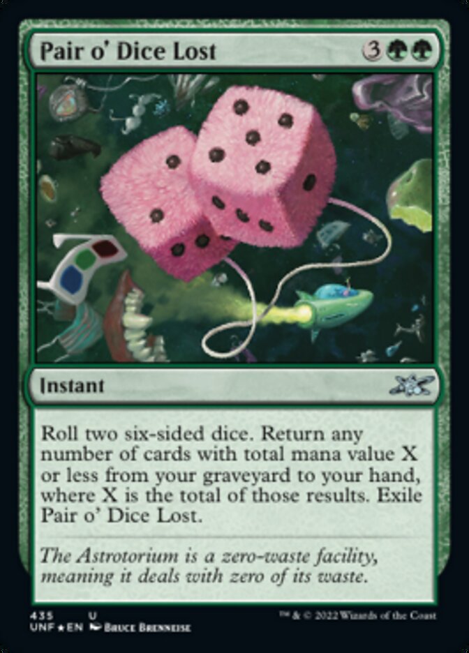 Pair o' Dice Lost (Galaxy Foil) [Unfinity] | Exor Games Summserside