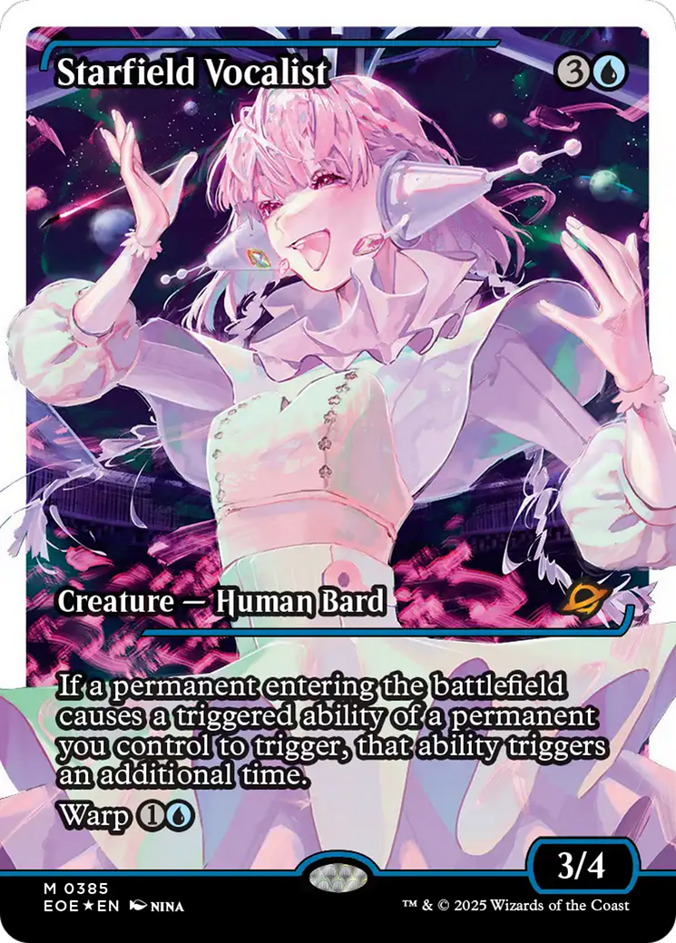 Starfield Vocalist (Showcase) (Fracture Foil) [Edge of Eternities] | Exor Games Summserside