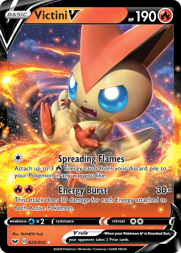 Victini V (025/202) [Sword & Shield: Base Set] | Exor Games Summserside