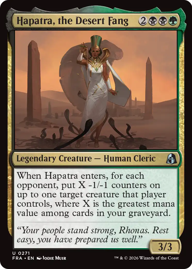 Hapatra, the Desert Fang [Reality Fracture] | Exor Games Summserside