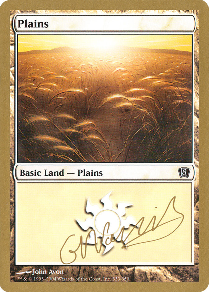 Plains (gn333) (Gabriel Nassif) [World Championship Decks 2004] | Exor Games Summserside