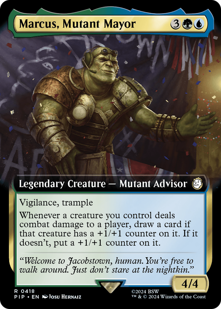 Marcus, Mutant Mayor (Extended Art) [Fallout] | Exor Games Summserside