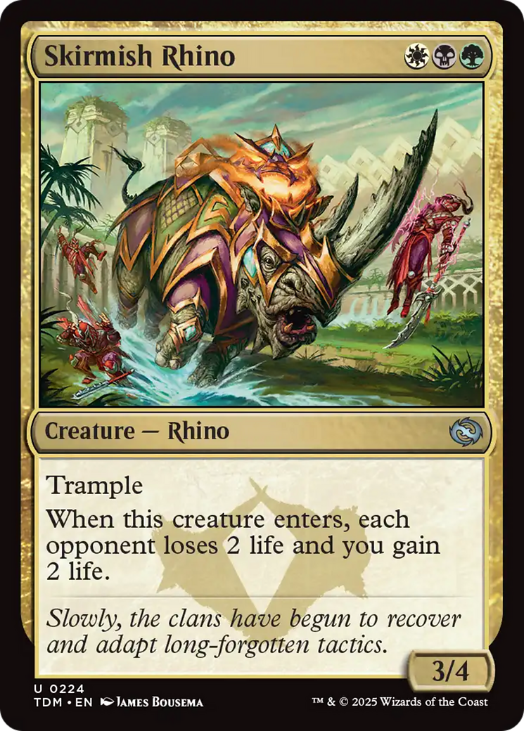 Skirmish Rhino (224) [Tarkir: Dragonstorm] | Exor Games Summserside