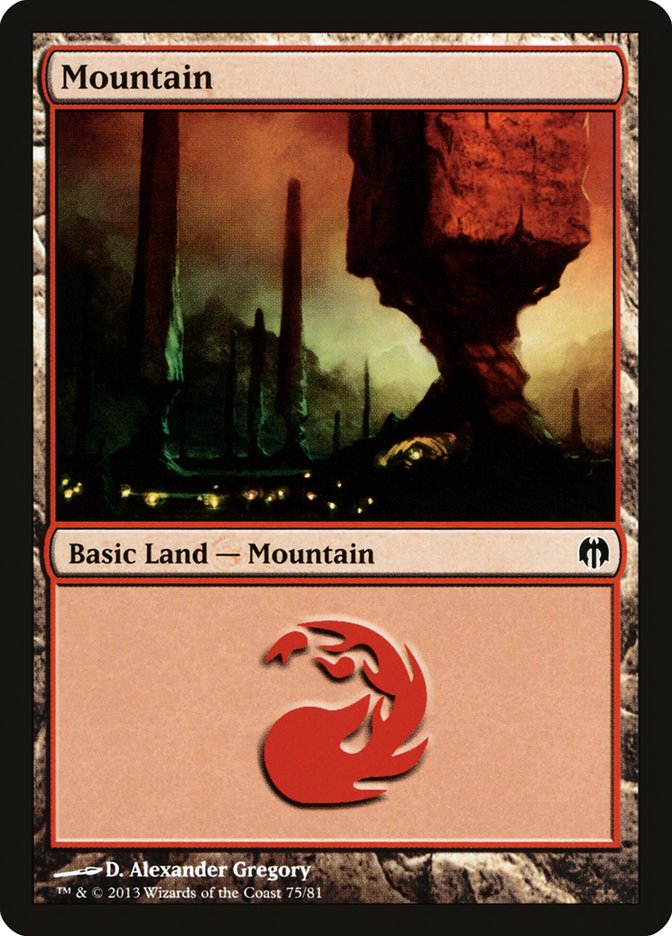 Mountain (75) [Duel Decks: Heroes vs. Monsters] | Exor Games Summserside