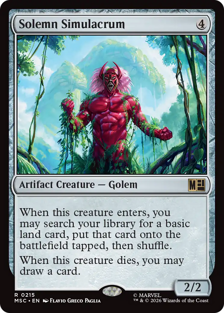 Solemn Simulacrum (Surge Foil) [Marvel Super Heroes Commander] | Exor Games Summserside