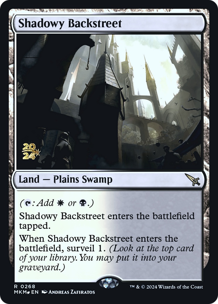 Shadowy Backstreet [Murders at Karlov Manor Prerelease Promos] | Exor Games Summserside