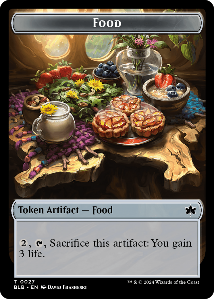 Food // Coruscation Mage Double-Sided Token [Bloomburrow Tokens] | Exor Games Summserside