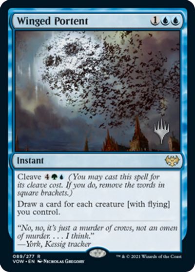 Winged Portent (Promo Pack) [Innistrad: Crimson Vow Promos] | Exor Games Summserside