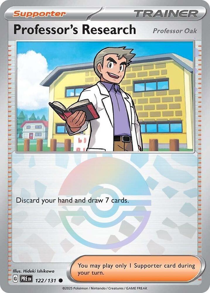Professor's Research (122/131) [Professor Oak] (Poke Ball Pattern) [Scarlet & Violet: Prismatic Evolutions] | Exor Games Summserside