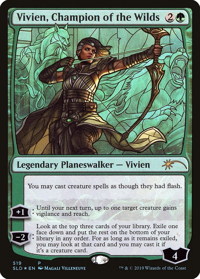 Vivien, Champion of the Wilds (Stained Glass) [Secret Lair Drop Promos] | Exor Games Summserside