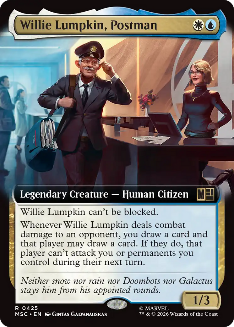 Willie Lumpkin, Postman (Extended Art) [Marvel Super Heroes Commander] | Exor Games Summserside
