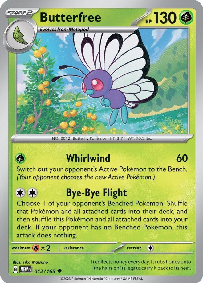 Butterfree (012/165) [Scarlet & Violet: 151] | Exor Games Summserside