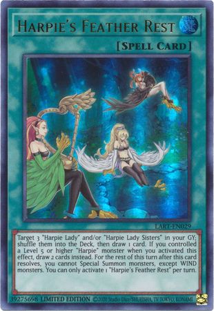 Harpie's Feather Rest [LART-EN029] Ultra Rare | Exor Games Summserside