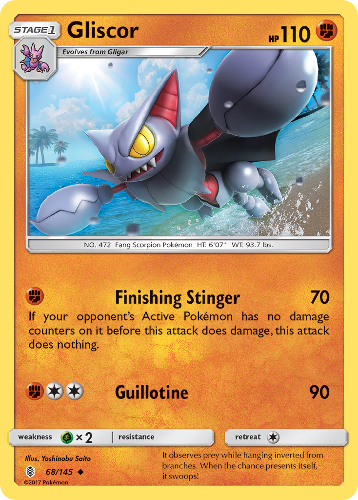 Gliscor (68/145) [Sun & Moon: Guardians Rising] | Exor Games Summserside