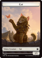 Cat (0001) // Cat (0002) Doubled-Sided Token [Foundations Tokens] | Exor Games Summserside