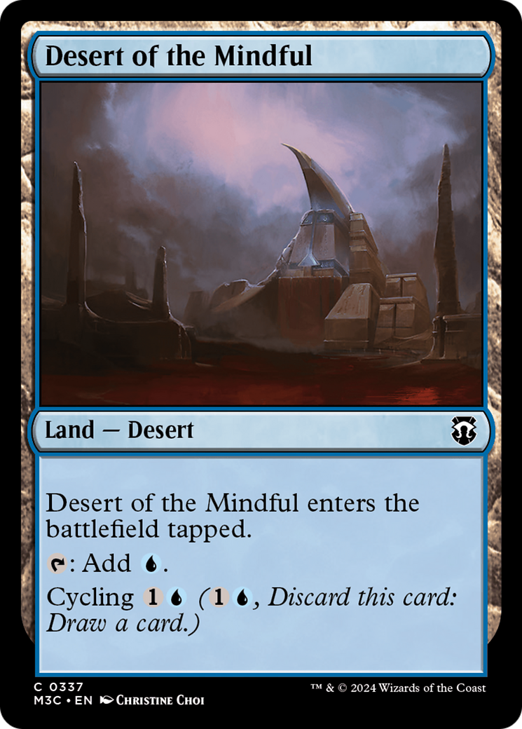 Desert of the Mindful (Ripple Foil) [Modern Horizons 3 Commander] | Exor Games Summserside