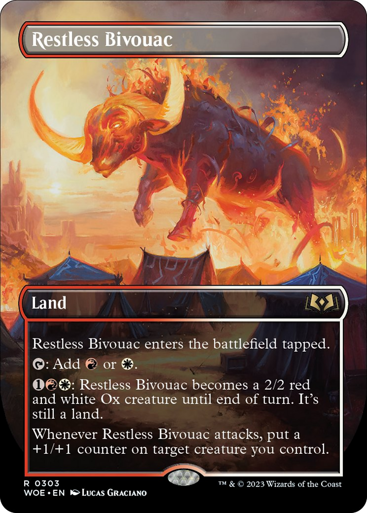 Restless Bivouac (Borderless Alternate Art) [Wilds of Eldraine] | Exor Games Summserside