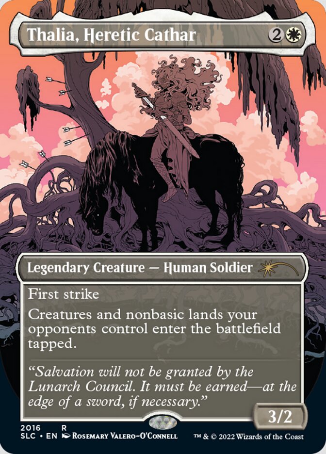 Thalia, Heretic Cathar (Borderless) [Secret Lair Countdown Kit] | Exor Games Summserside