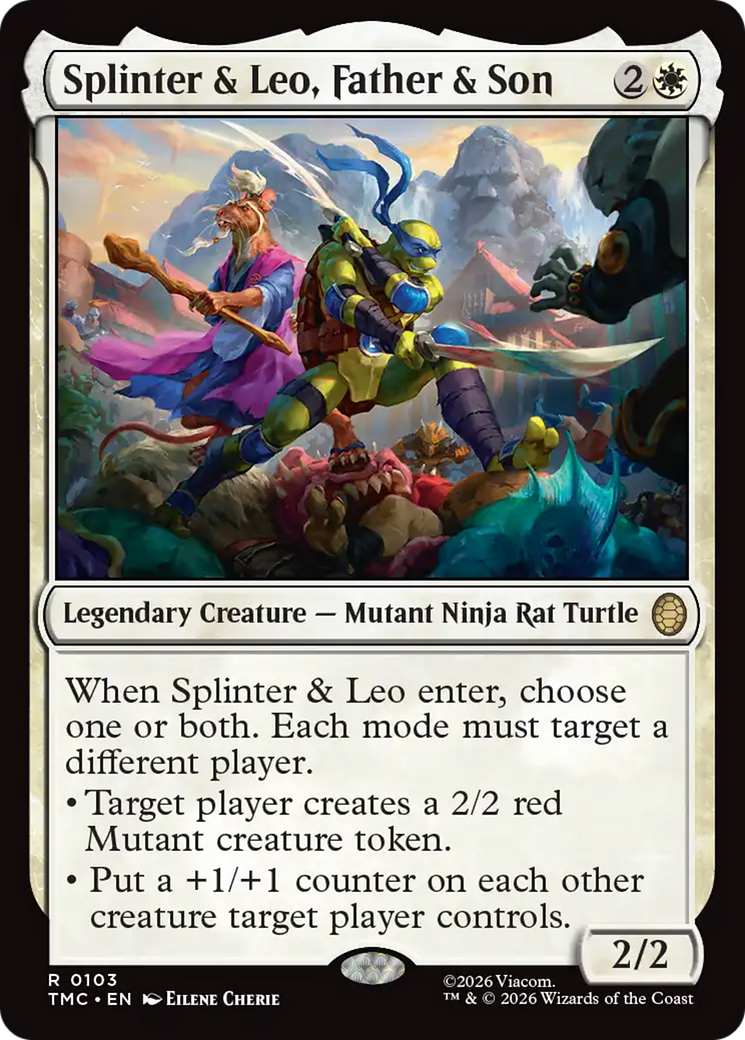 Splinter & Leo, Father & Son [Teenage Mutant Ninja Turtles Commander] | Exor Games Summserside
