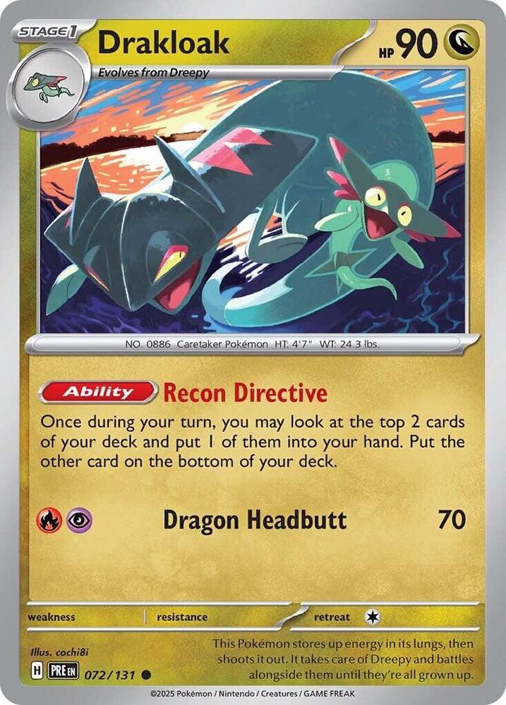 Drakloak (072/131) [Scarlet & Violet: Prismatic Evolutions] | Exor Games Summserside