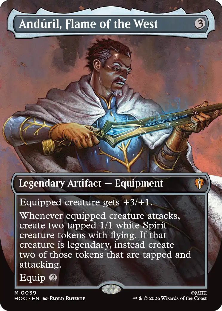 Anduril, Flame of the West (Borderless) [The Hobbit: Eternal-Legal] | Exor Games Summserside