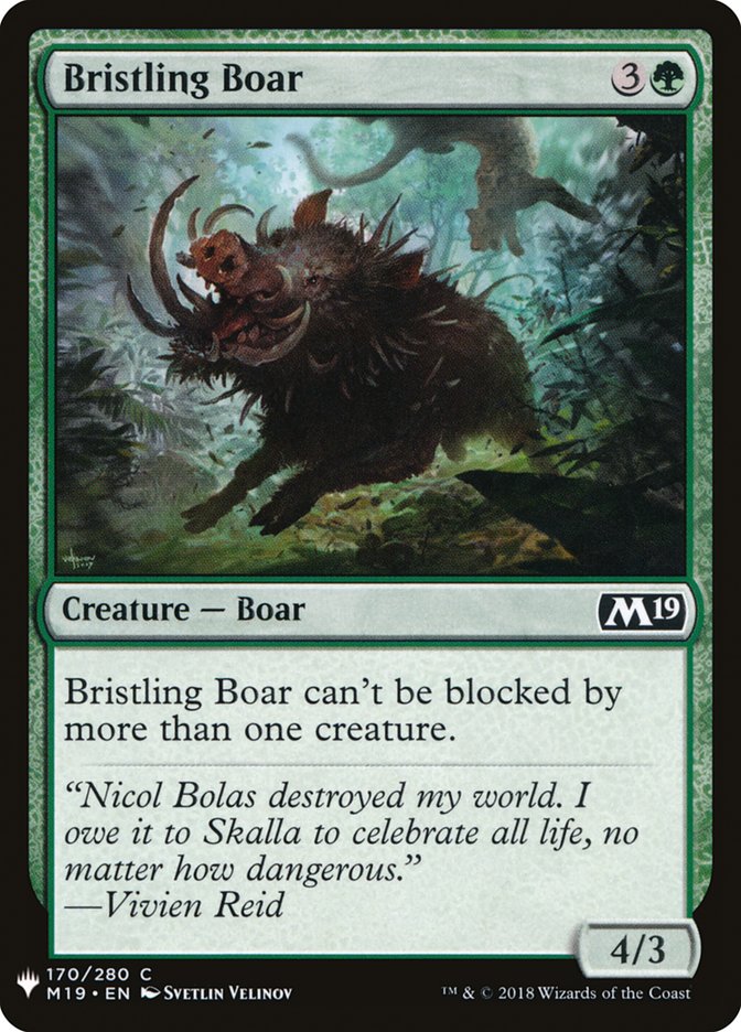 Bristling Boar [Mystery Booster] | Exor Games Summserside