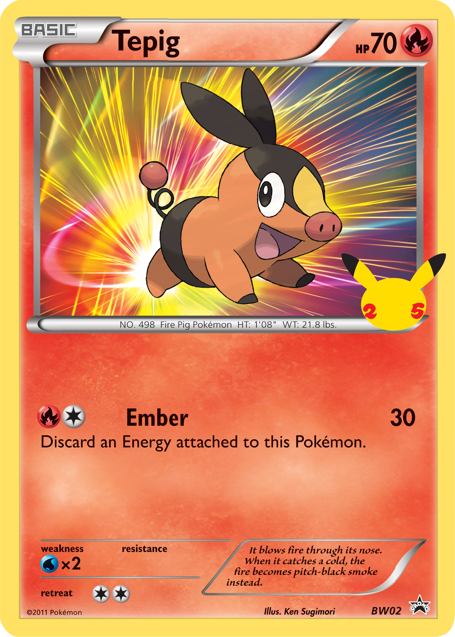 Tepig (BW02) (Jumbo Card) [First Partner Pack] | Exor Games Summserside