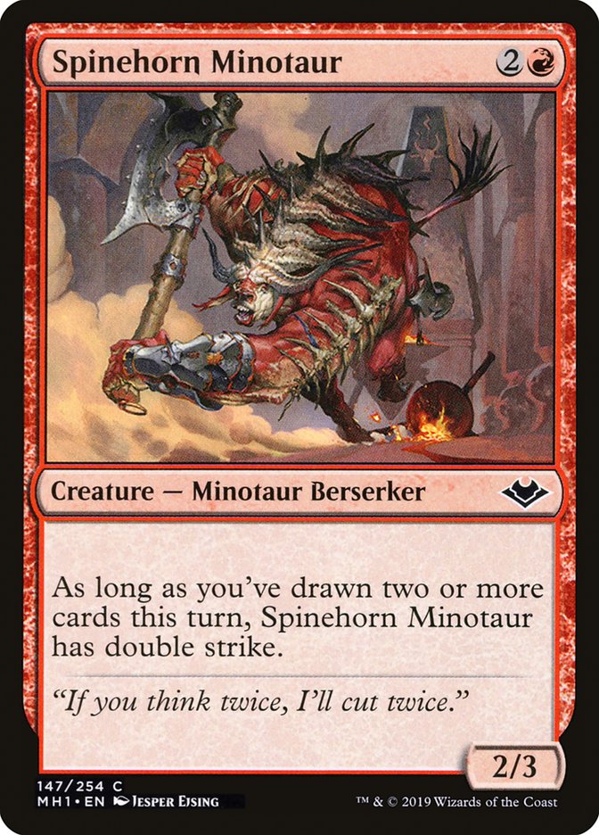 Spinehorn Minotaur [Modern Horizons] | Exor Games Summserside