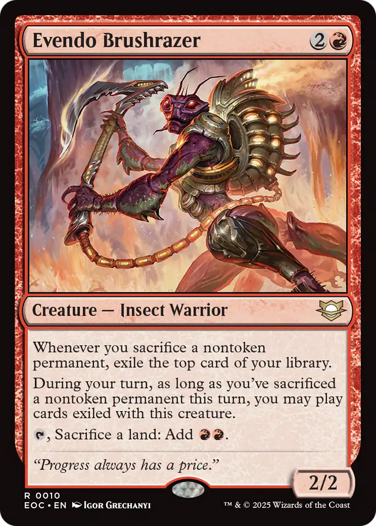 Evendo Brushrazer [Edge of Eternities Commander] | Exor Games Summserside