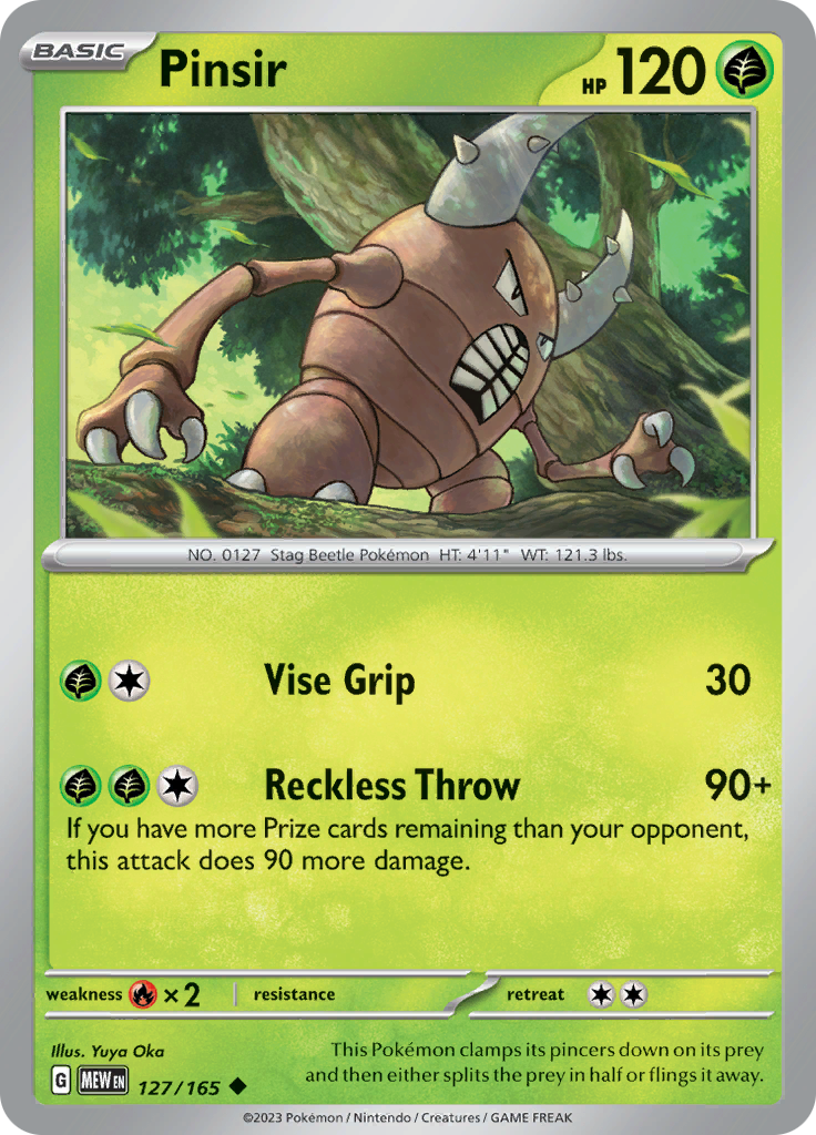 Pinsir (127/165) [Scarlet & Violet: 151] | Exor Games Summserside